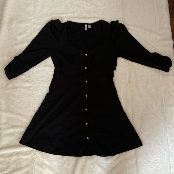 ASOS black button down dress - Picture 5 of 6